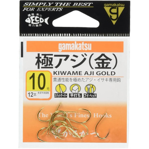 Amazon | がまかつ(Gamakatsu) 極(キワメ)アジ フック 金 8号