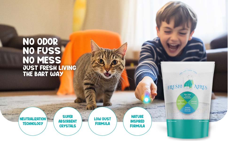 FRESH AIRES CRYSTAL CAT LITTER