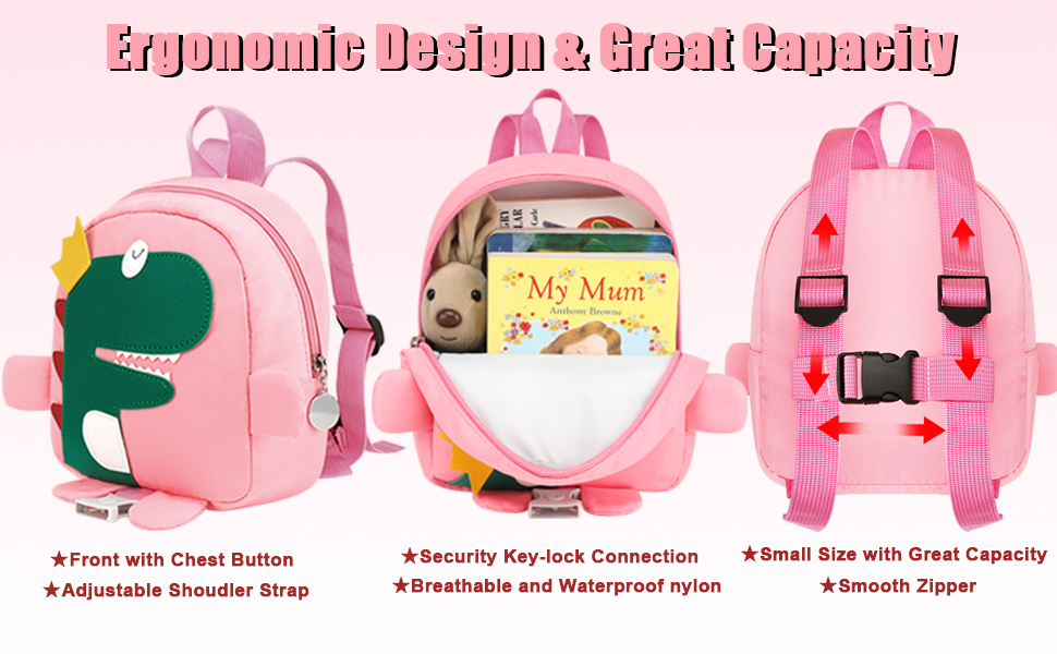 ARCHAEOPTERYX Children's Traction Rope, 4 in 1 Cute Kids Dinosaur