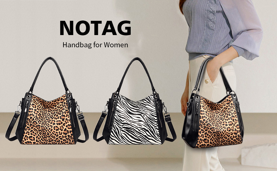 NOTAG DamenHandtaschen, stilvolles Leopardenmuster, DamenHandtaschen