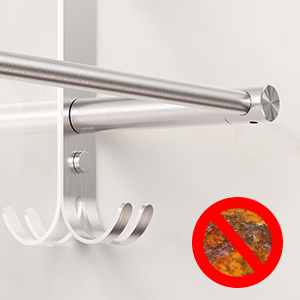 Toallero de baño con gancho, toallero de pared de acero ...