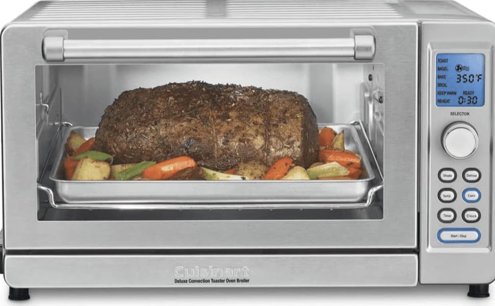 CUISINART TOB135NC Deluxe Convection Toaster Oven Broiler, Silver Amazon.ca Home