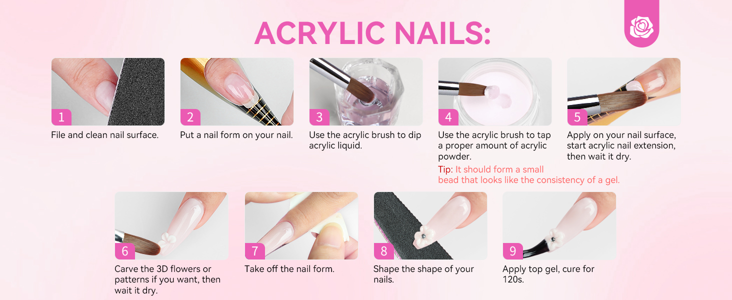 Acrylic nail kit