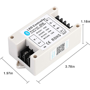 Wireless Bluetooth RGBW/RGB Controller