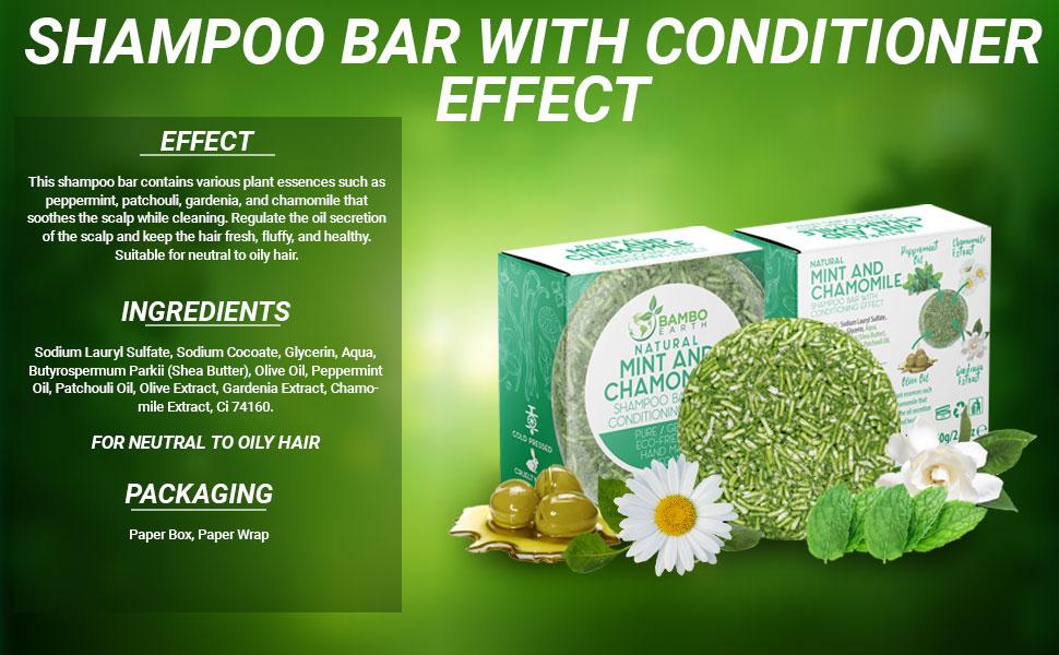 Solid Shampoo Bar And Conditioner Effect Hair Soap 100