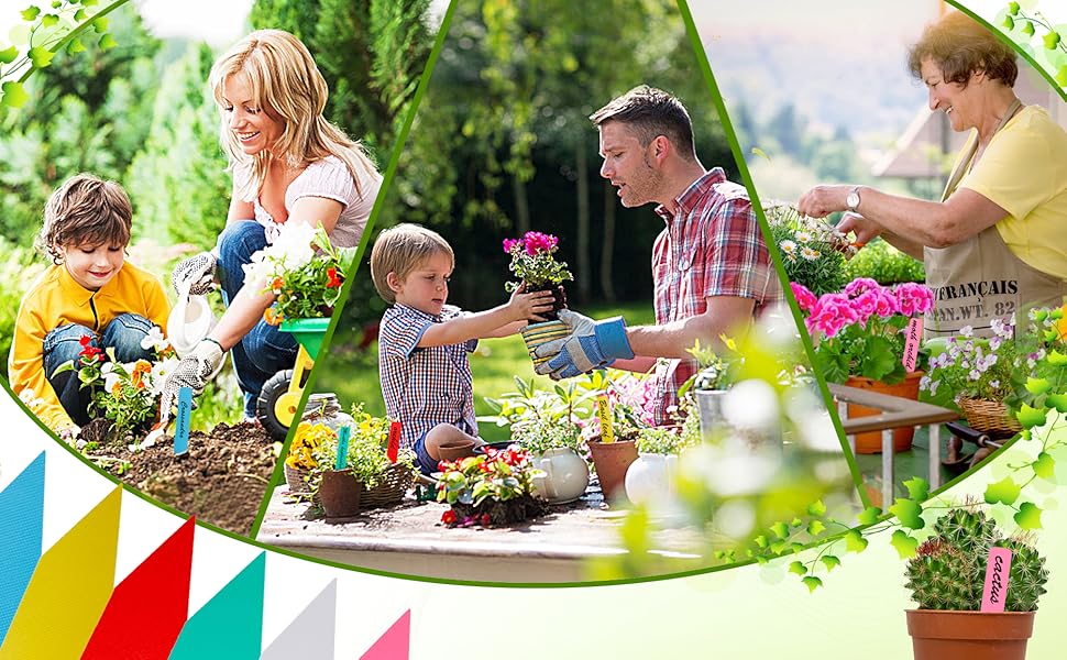 Plant Labels 300Pcs 4 Inch Plastic Plant Name Tags for