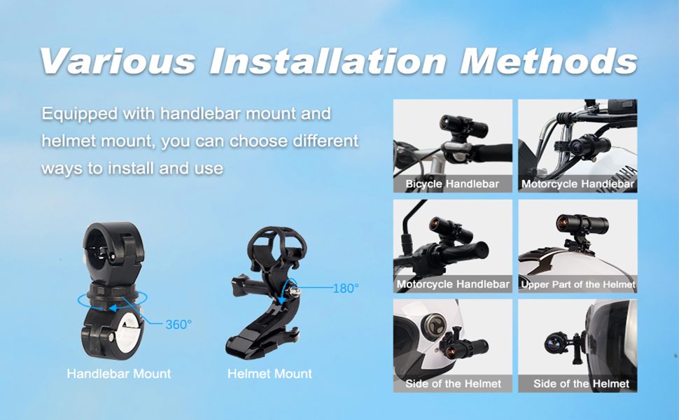 VSYSTO 2K Motorcycle Helmet Camera Body Action Camera