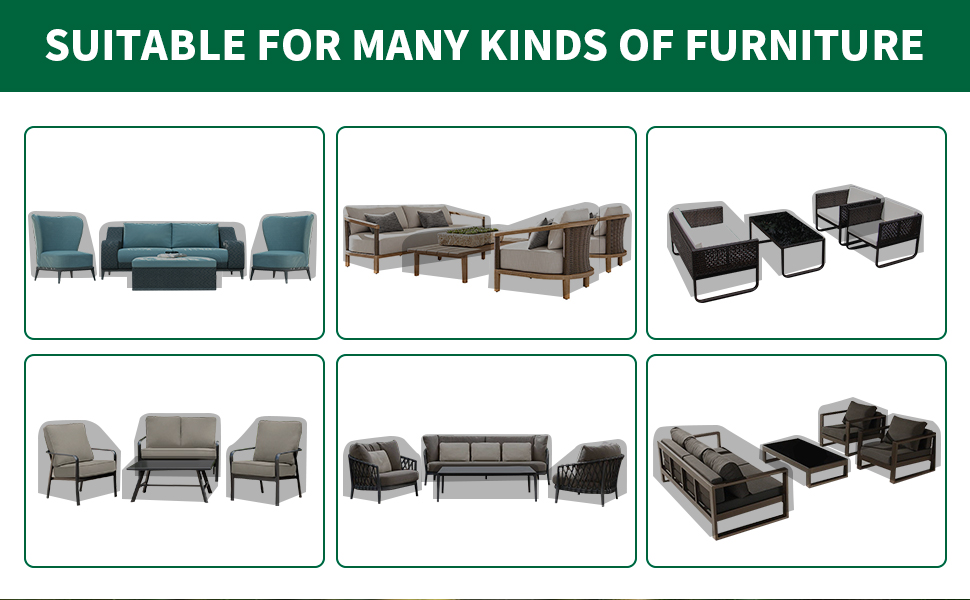 Outdoor Table Cover Chair Covers Sofa Large Deck Furniture Covers For Winter Waterproof