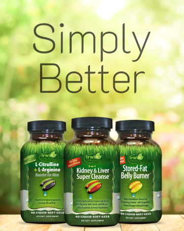 Irwin Naturals comprehensive formulas for overall health and wellbeing