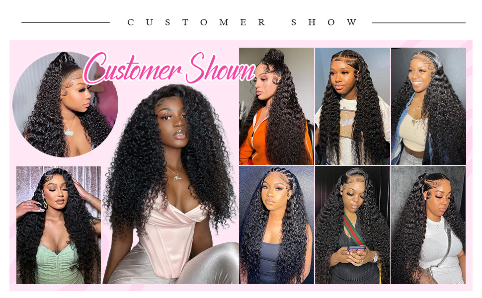 deep wave lace front wigs human hair