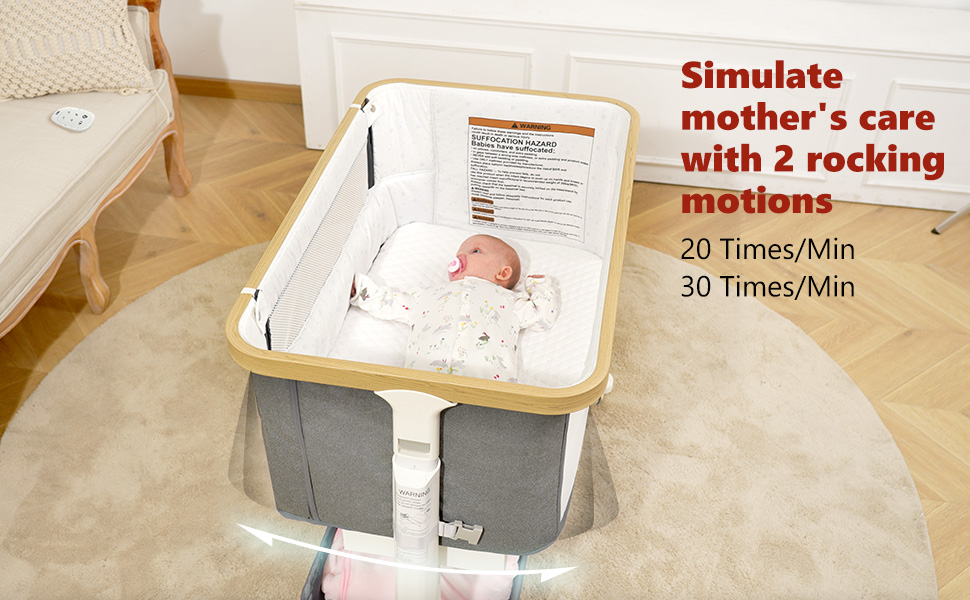 Berceau Cododo Balancelle 3en1 Télécommandé - Popypapa 14 rocking crib