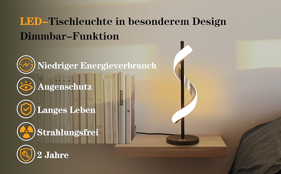 LED  Dimmbar Tischlampe