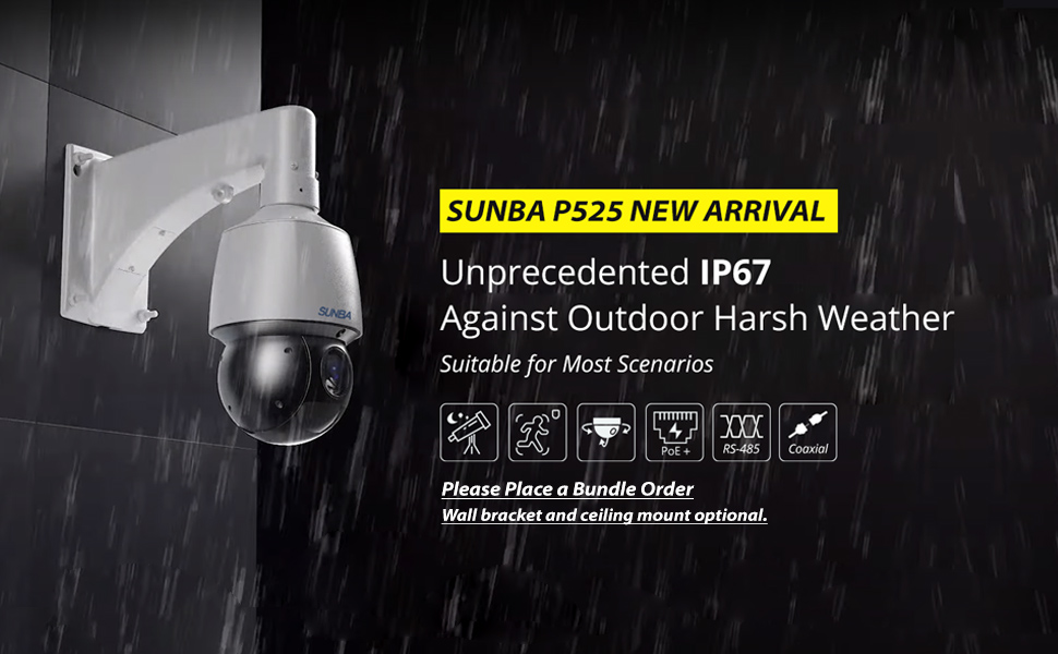 【SUNBA P525】Poe + 給電PTZ屋外カメラ Amazon.co.jp: 【SUNBA P525】Poe + 給電PTZ屋外カメラ、25 倍