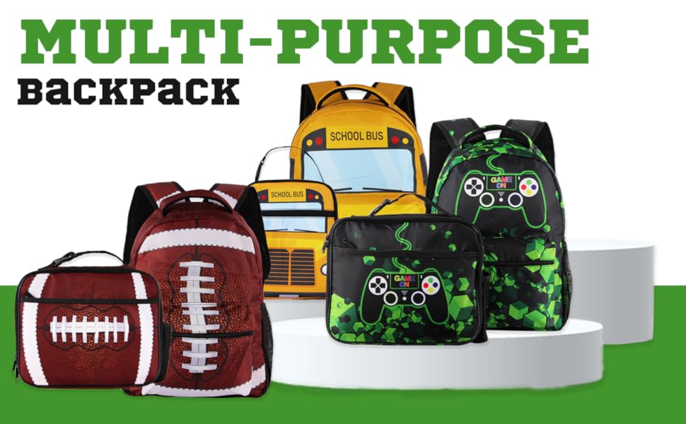 Backpack Set with Lunch Box