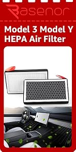 Tesla Model 3 Model Y Cabin Air Filter HEPA Replacement Filter