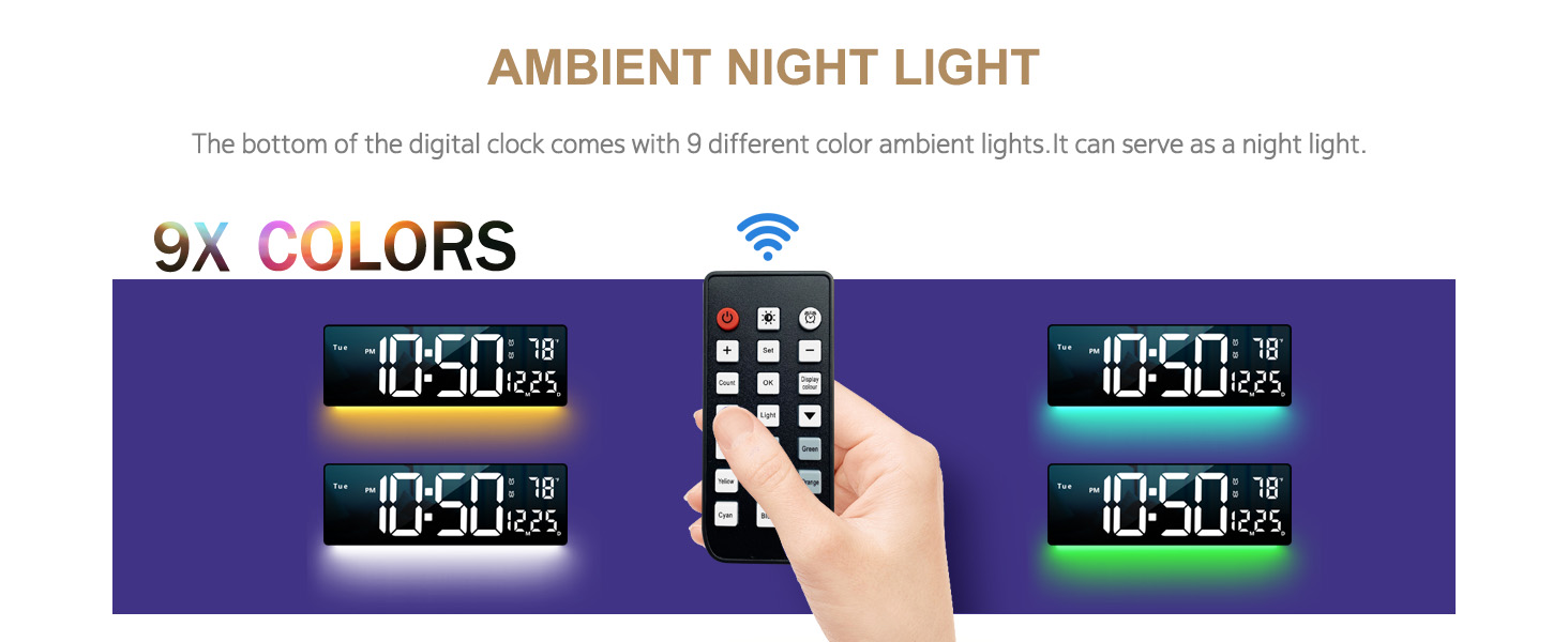 digital wall clock