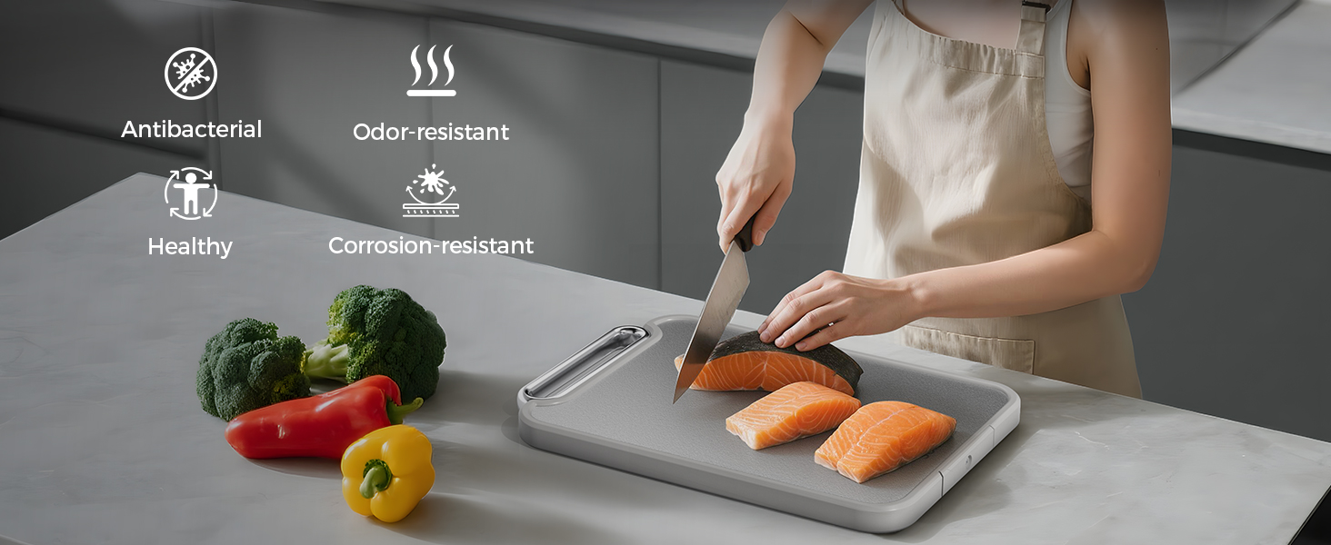Stainless Steel Cutting Board Double Sided