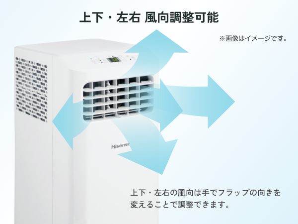Amazon.co.jp: ハイセンス スポットクーラー 工事不要 移動式