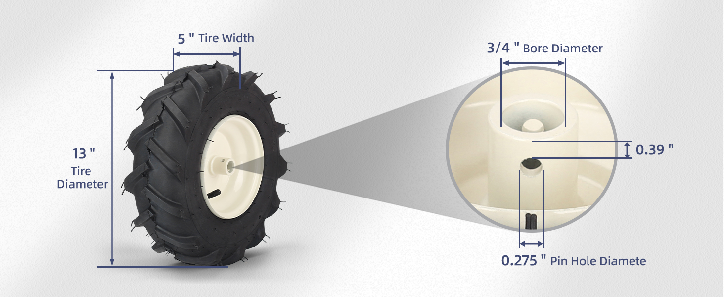 13x5.00-6 super lug tire