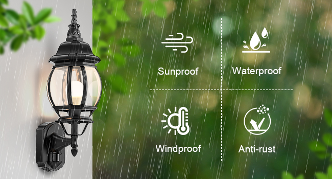 New Released Motion Sensor Outdoor Light - Larger Size - Updated Motion Sensor