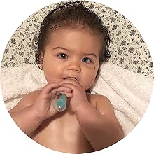 Haakaa 360°Baby Toothbrush with Suction Base Silicone Teether for Infant Training Tooth Brush