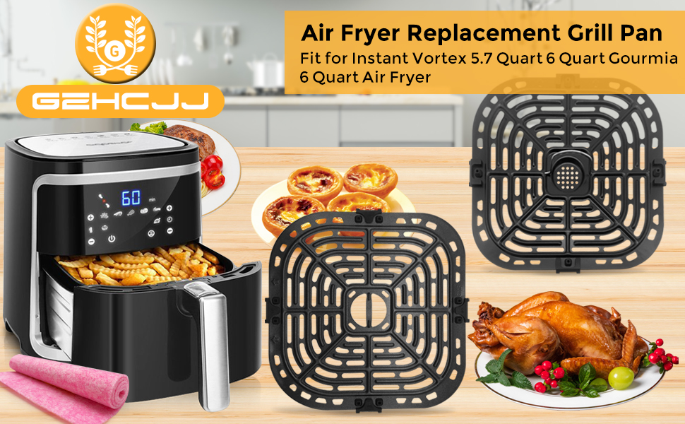 Air fryer grill pan