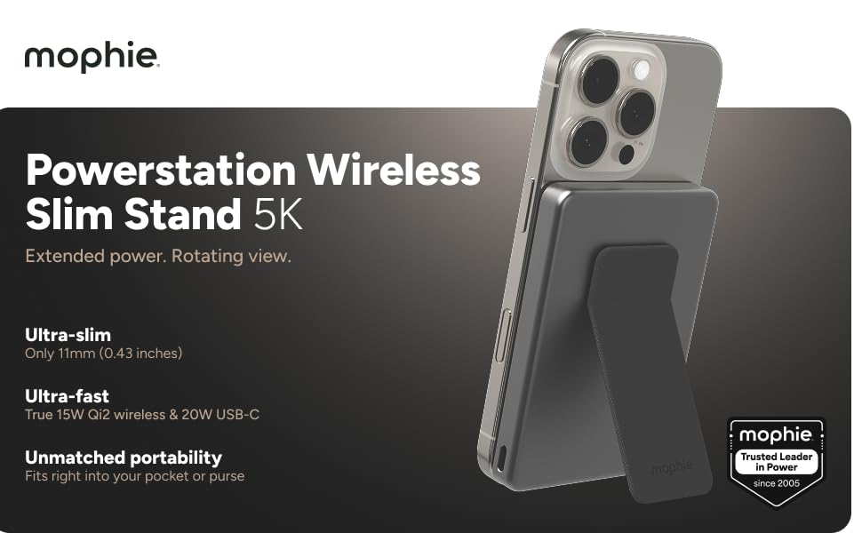 Amazon.com: Mophie Powerstation Wireless Slim with Stand