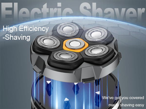 Head Shavers for Bald Men- 10,000 RPM High Speed 6D Magnetic