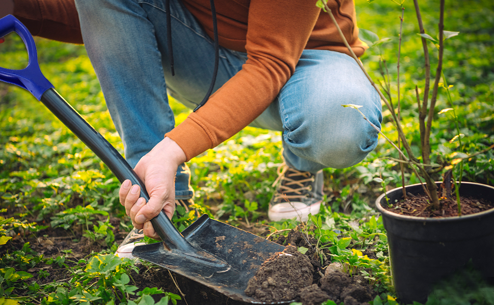 Yinpecly 2Pcs Shovel D Grip Handle, 32mm/1.26" Inner Diameter PVC Spade Snow Shovel