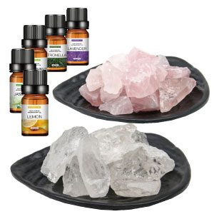 インカローズなどパワーストーン付きアロマオイル 楽天市場】アロマストーン ローズクォーツ＆充電式LED台座
