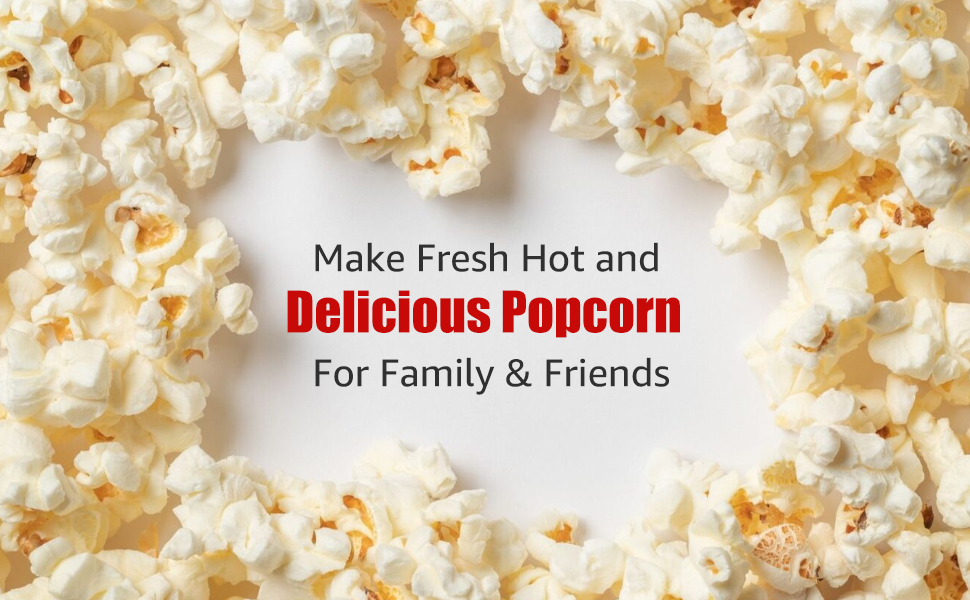 Electric Popcorn Maker Hot Air Popper Machine 1200W