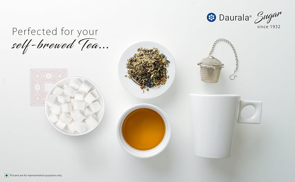 Daurala White Sugar Cubes 2 Kg (480 Cubes) Sulphur Free, Quick