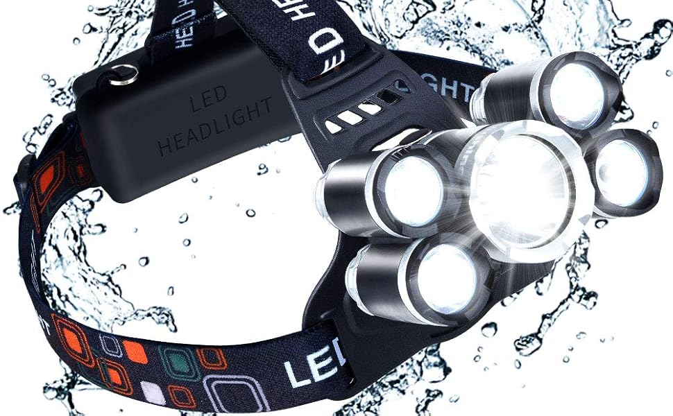 5 LED LIGHT HEAD LAMP 7 hiking & trekking light