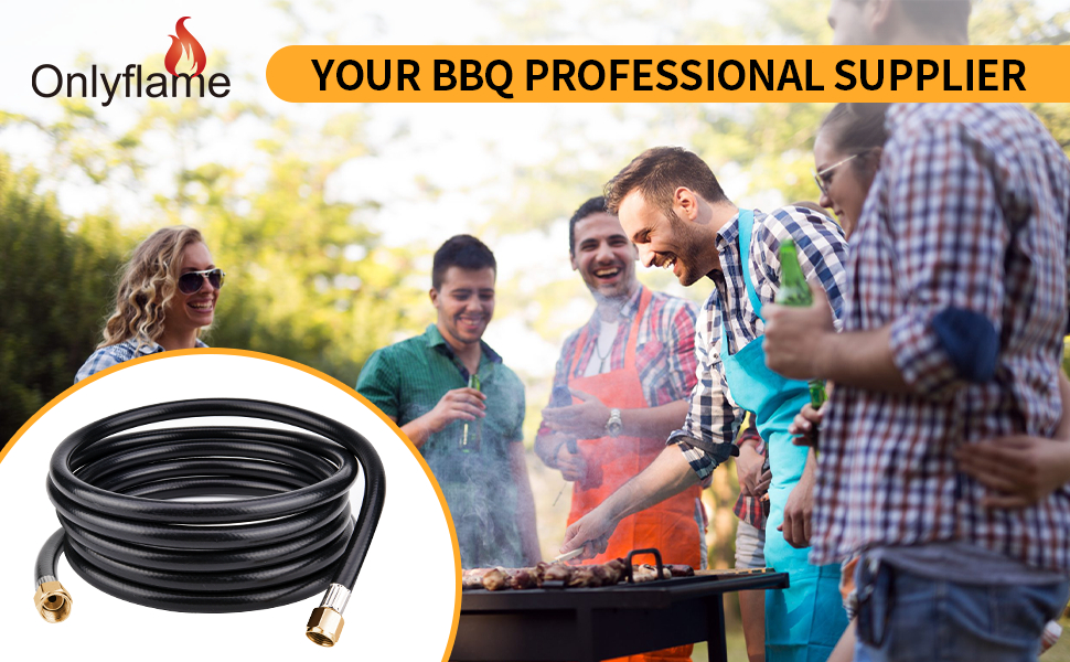 Onlyflame 20FT Propane Hose Extension with 3/8" Female Flare on Both
