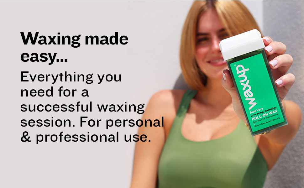 waxup Aloe Roller Waxing Kit, Roll On Wax Heater, 100