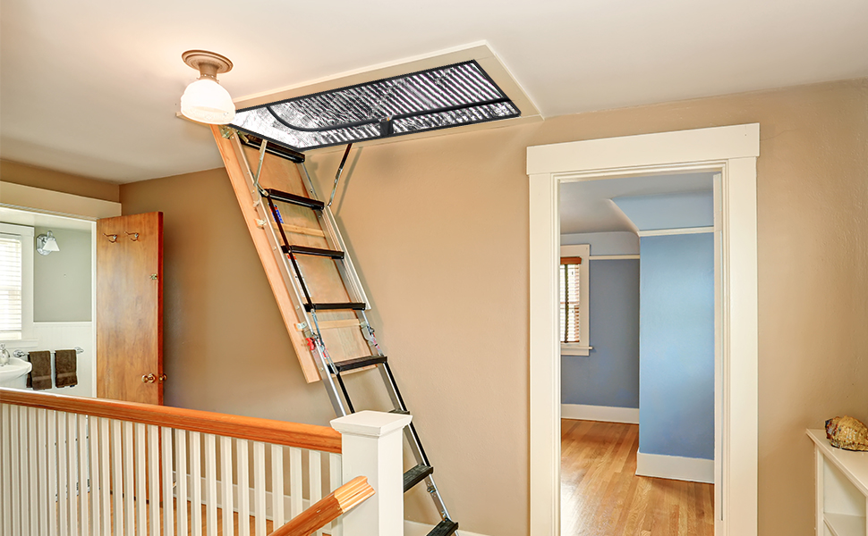 Update Design Attic Stairway Insulation Cover, Luxiv Attic