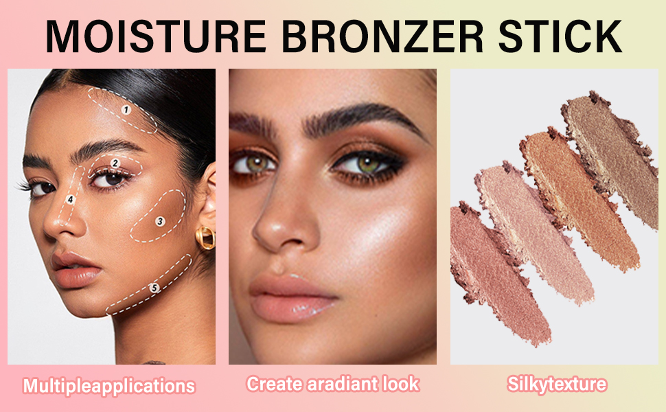 MultiUse On The Go Bronzer Stick, Cream Contour Stick