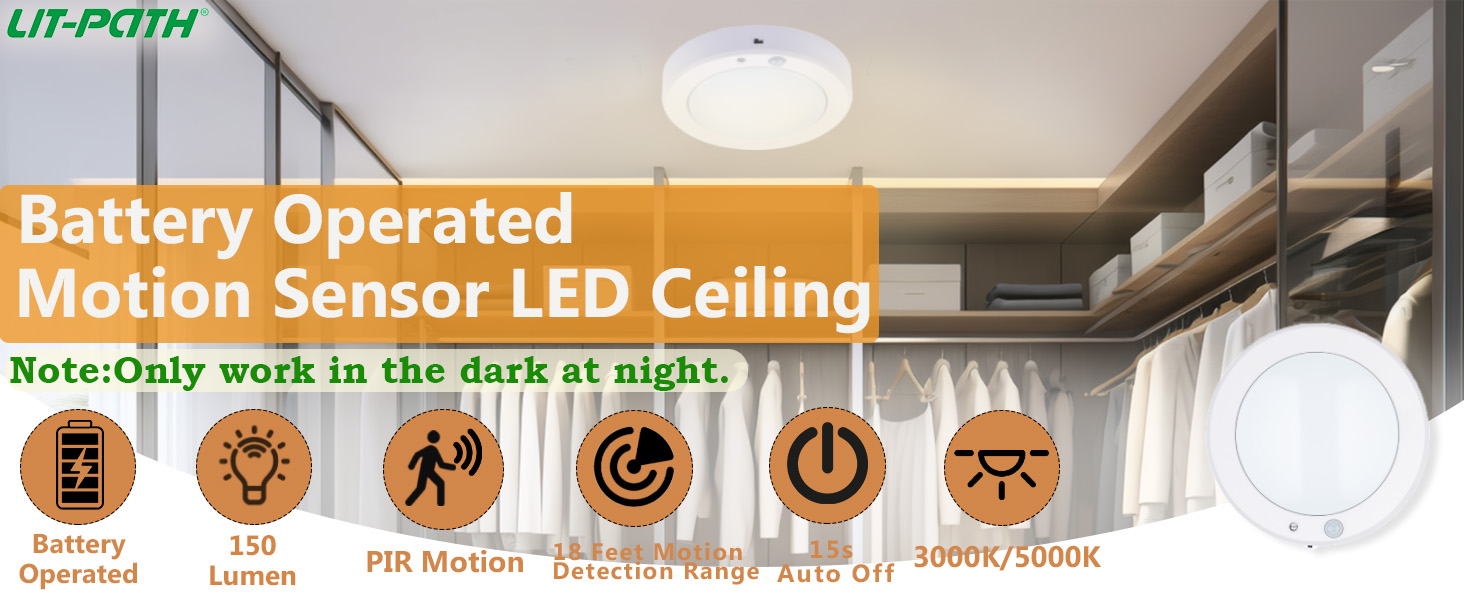 BATTERY OPERATED CELING LIGHT