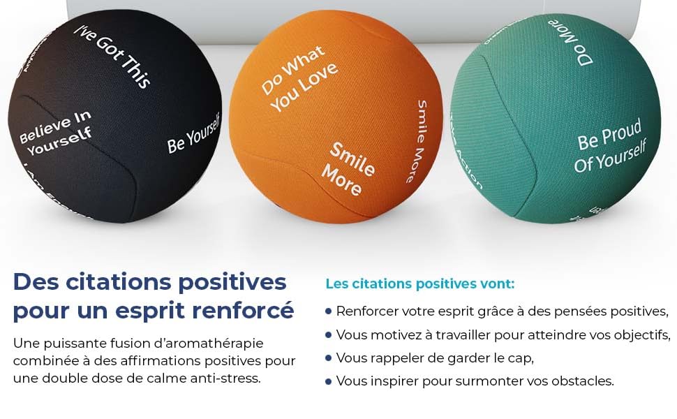 balles antistress, concentration, main agitees