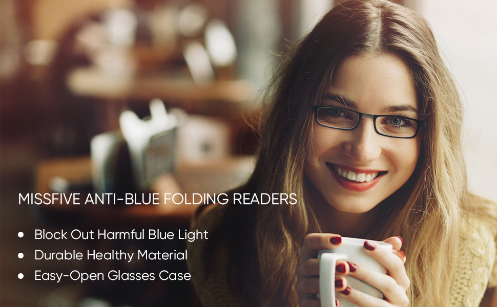 Folding reading glasses for men women