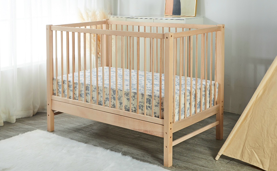 Musioiy Cotton Crib Sheets for Boys and Girls, Jersey Knit Cotton Baby Crib Sheets