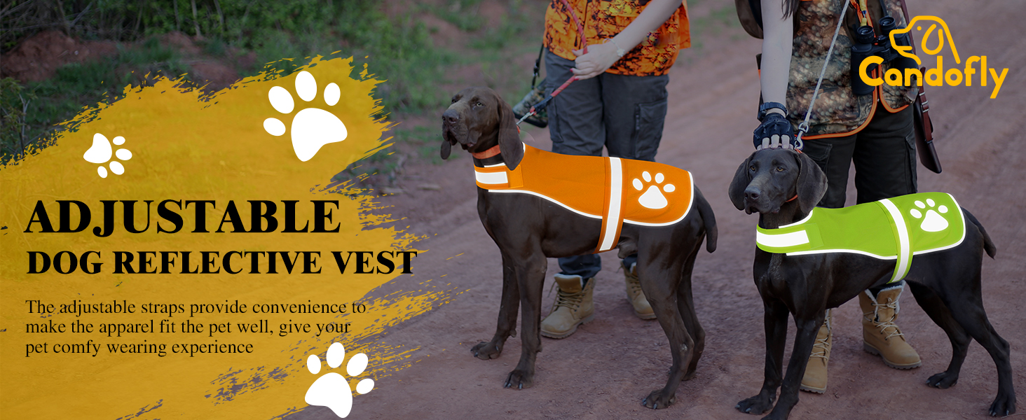 Candofly Reflective Dog Vest for Safety High Visibility