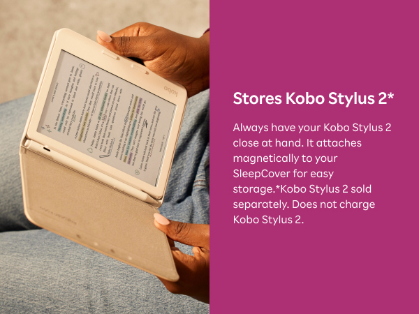 Amazon.com: Kobo Libra Colour SleepCover Case | Sand Beige