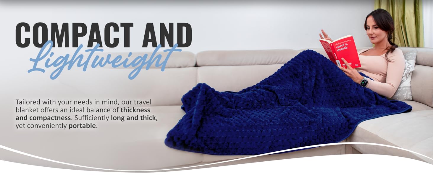 Boacay travel blanket compact and lightweight