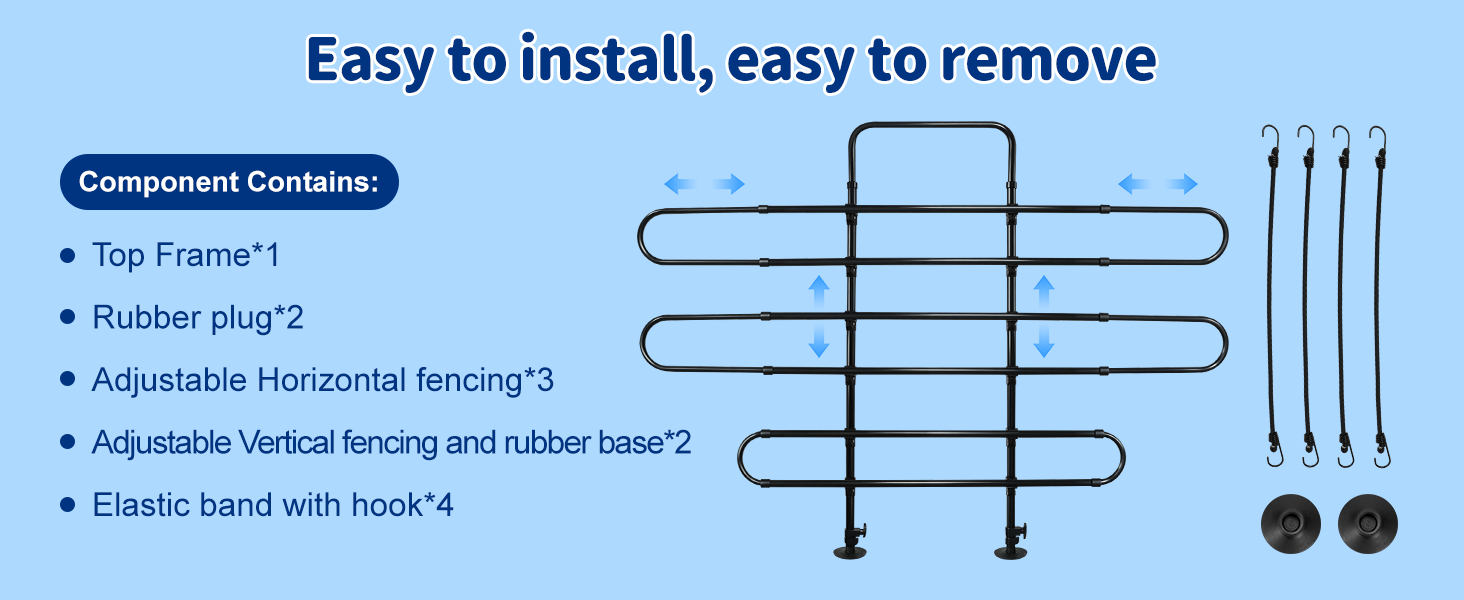 Snooweerin Vehicle Pet Pen, Adjustable Universal