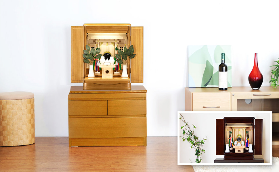 Amazon｜神棚の匠 祖霊舎 神徒壇 瑞希(みずき) 16号 ナチュラル