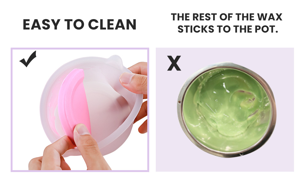 Delanie 2Pcs Silicone Wax Warmer Liner for Hair Removal