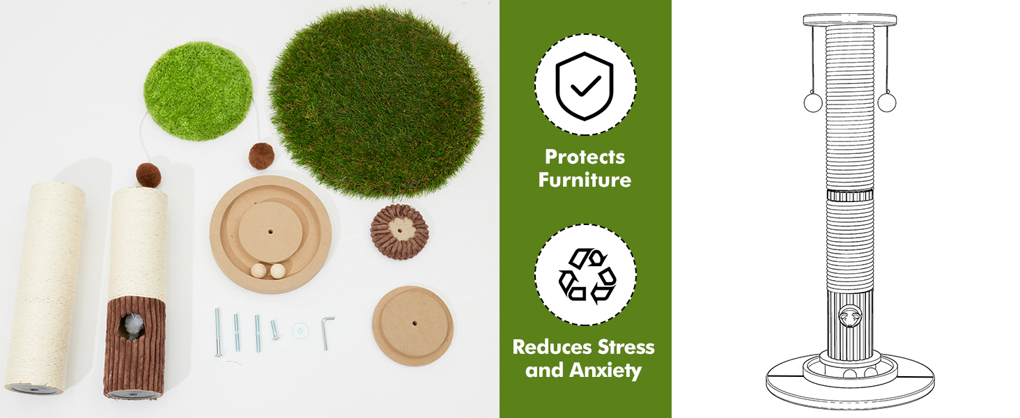 Scratcher Posts for Adults Cats