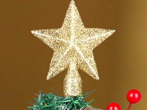 miniature green Christmas tree