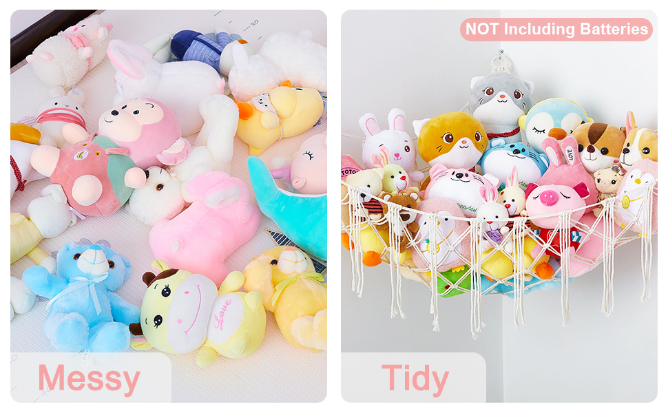 Unicorn Castle Toy Storage Cuddly Toy Stuffed Toy Hammock Nursery